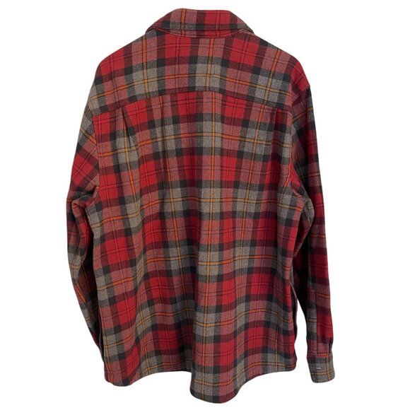 Lee Mens Flannel Shirt Jacket XL Plaid Thermal Lined Shacket Rugged Cabincore - Picture 2 of 11